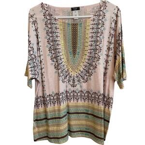 Cocomo women's t-shirt top with sequins & short sleeves.